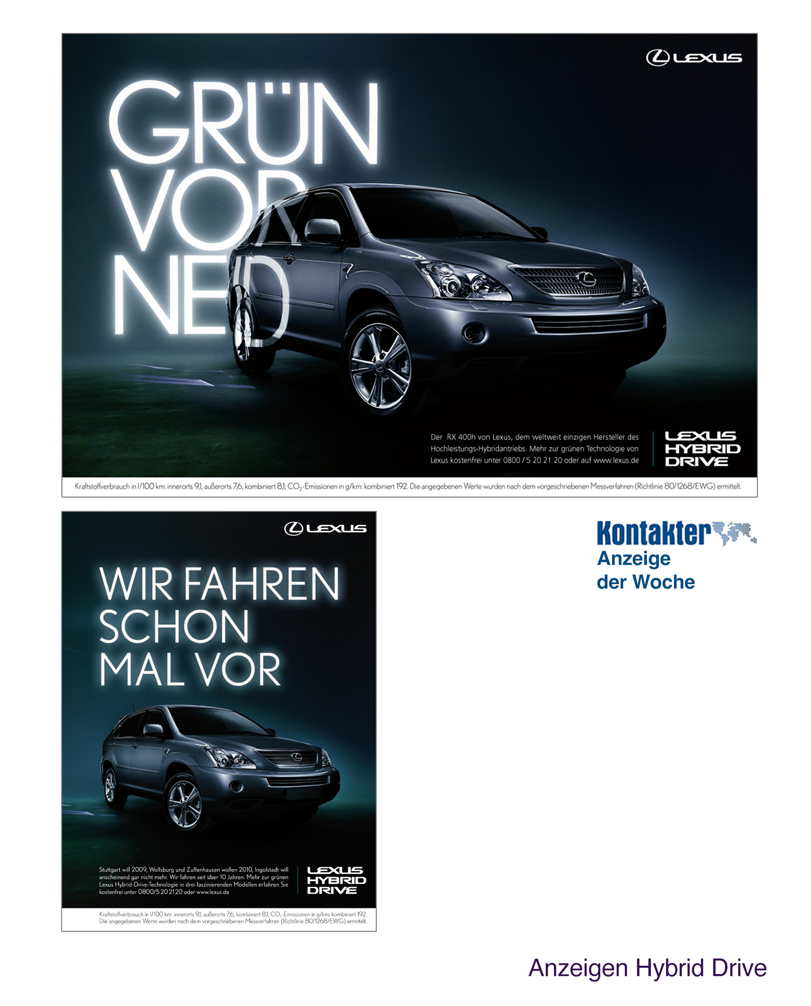 Lexus – Anzeigen Hybrid Drive